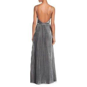 Laundry by Shelli Segal Metallic Pleated Dress